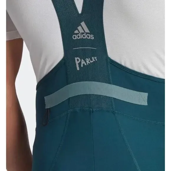 Adidas Parley Bib Padded Pro Cycling Race Shorts Suit Men XL Utility Green NEW